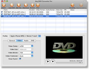 Screenshot of Any DVD Converter for Mac