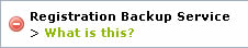 Software Registration Backup Service