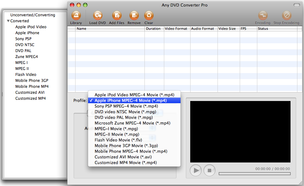 converting dvd videos to iPod, iPhone, PSP, Zune
