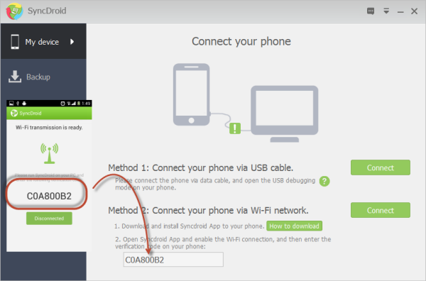 Connect Android to PC via Wi-fi