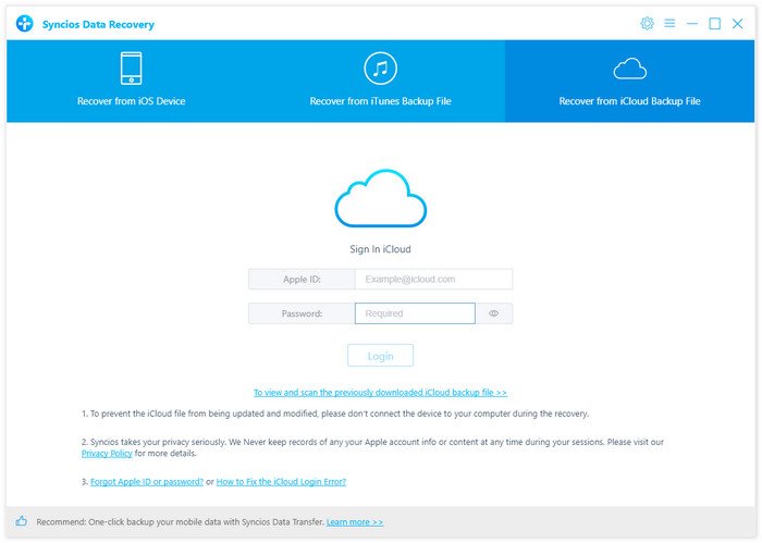 icloud data recovery